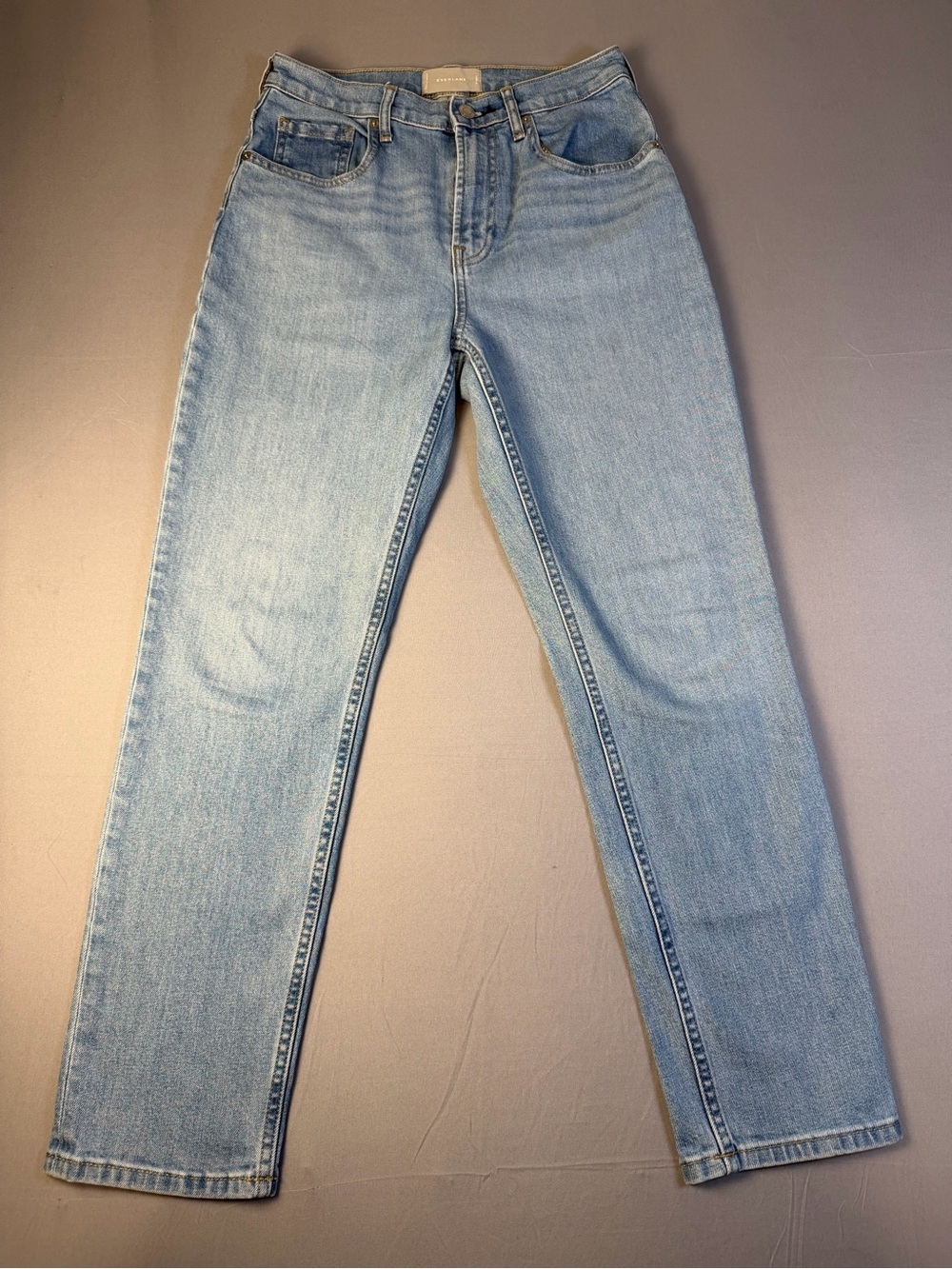 NWOT women’s EVERLANE High Waist Debim Light Straight Leg Jeans size 28 - Picture 5 of 12